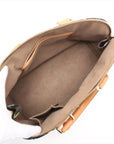 Pre-Loved Alma Handbag Monogram Coated Canvas PM with Gold Hardware, Black Multicolor