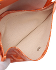 Pre-Loved Saint Louis Tote Chevron Coated Canvas PM with Silver Hardware, Orange