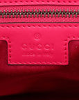 Pre-Loved GG Marmont Shoulder Bag Quilted Velvet Small with Aged Gold Hardware, Pink