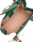 Pre-Loved Diana Bamboo Tote Leather Mini with Gold Hardware, Green