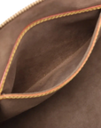 Pre-Loved Alma Handbag Monogram Coated Canvas PM with Gold Hardware, Black Multicolor