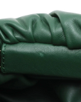 Pre-Loved The Chain Pouch Shoulder Bag Leather with Gold Hardware, Green