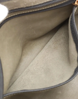 Pre-Loved Amazona Handbag Suede 28 with Gold Hardware, Olive Green