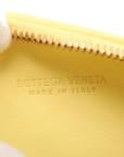 Pre-Loved Wallace Shoulder Bag Intrecciato Leather Small with Gold Hardware, Yellow