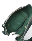 Pre-Loved Belt Bag Handbag Leather Micro with Gold Hardware, Dark Green