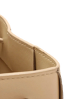 Pre-Loved Cassette Bucket Bucket Bag Intrecciato Leather Small, Beige