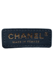 Pre-Loved Matelassé Mini Flap Crossbody Bag Quilted Leather Mini with Aged Gold Hardware, Navy
