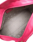Pre-Loved Lady Dior Handbag Cannage Leather Large with Gold Hardware, Pink