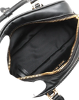 Pre-Loved Bowling Bag Handbag Leather Mini with Gold Hardware, Black