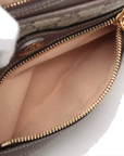 Pre-Loved Ophidia Belt Bag Monogram Coated Canvas Small with Gold Hardware, Beige Ebony