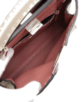 Pre-Loved Peekaboo Iconic Selleria Handbag Leather Small with Silver Hardware, Ivory