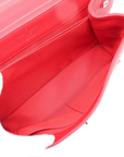 Pre-Loved Lockme II Handbag Leather with Silver Hardware, Red