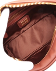 Pre-Loved Bowling Bag Handbag Leather Mini with Gold Hardware, Rust