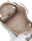 Pre-Loved Big Bag Tote Leather Small with Silver Hardware, Taupe