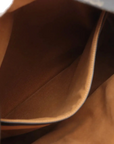 Pre-Loved Triomphe Backpack Triomphe Coated Canvas with Gold Hardware, Brown