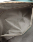 Pre-Loved Boston Handbag Microguccissima Leather Small with Gold Hardware, Light Blue