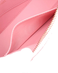 Pre-Loved Saddle Shoulder Bag Leather Mini with Gold Hardware, Pink