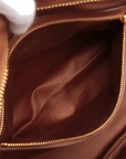 Pre-Loved Bowling Bag Handbag Leather with Gold Hardware, Brown