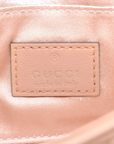 Pre-Loved Horsebit Chain Shoulder Bag Quilted Leather Small with Silver Hardware, Pink