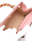 Pre-Loved Diana Bamboo Tote Leather Mini with Gold Hardware, Pink