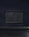 Pre-Loved Belt Bag Guccissima Leather with Silver Hardware, Navy