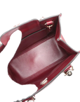 Pre-Loved Diana Tote Leather Mini with Gold Hardware, Burgundy