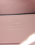 Pre-Loved Guccissima Crossbody Bag Monogram Leather Small with Gold Hardware, Light Pink