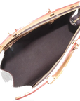 Pre-Loved Brea Handbag Monogram Patent Leather MM with Gold Hardware, Amarante