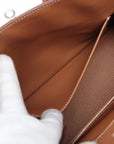 Pre-Loved Birkin Handbag Leather 25 with Palladium Hardware, Gold (Tan)