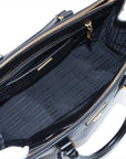 Pre-Loved Galleria Double Zip Tote Leather Medium with Gold Hardware, Black