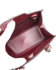 Pre-Loved Diana Tote Leather Mini with Gold Hardware, Burgundy