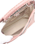 Pre-Loved Peekaboo Handbag Leather with Silver Hardware, Pink