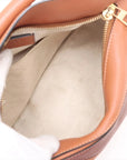 Pre-Loved Puzzle Handbag Colorblock Leather Small with Gold Hardware, Tan, Brown, and Pink