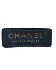 Pre-Loved Matelassé Mini Flap Crossbody Bag Quilted Leather Mini with Aged Gold Hardware, Navy