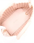 Pre-Loved Cabat Tote Intrecciato Leather Mini with Gold Hardware, Pink