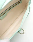 Pre-Loved Jackie Shoulder Bag Leather Small with Gold Hardware, Mint Green