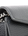 Pre-Loved Dionysus Crossbody Bag Leather Super Mini with Aged Silver Hardware, Black