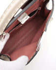 Pre-Loved Peekaboo Iconic Selleria Handbag Leather Small with Silver Hardware, Ivory