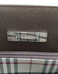 Pre-Loved Tote Leather with Silver Hardware, Dark Brown