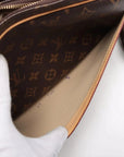 Pre-Loved Reporter PM Crossbody Bag Monogram Coated Canvas PM with Gold Hardware, Brown
