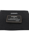 Pre-Loved Pearl Round Clutch with Chain Crossbody Bag Quilted Leather Mini with Aged Gold Hardware, Black