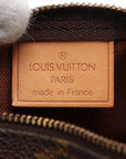 Pre-Loved Mini Speedy Handbag Monogram Coated Canvas Mini with Gold Hardware, Brown