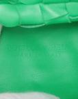 Pre-Loved Jodie Handbag Intrecciato Leather Mini with Gold Hardware, Green
