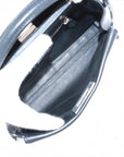 Pre-Loved Peekaboo Handbag Leather Mini with Silver Hardware, Black