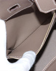 Pre-Loved Birkin Handbag Leather 25 with Gold Hardware, Etoupe