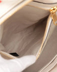 Pre-Loved Ophidia GG Flora Backpack Monogram Coated Canvas Small with Gold Hardware, Beige Ebony with Floral Multicolor