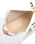 Pre-Loved Marellini (LV x Murakami) Shoulder Bag Leather with Gold Hardware, White