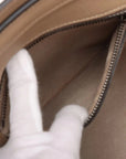 Pre-Loved Luggage Tote Leather Micro with Silver Hardware, Beige