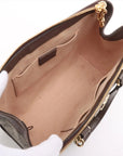 Pre-Loved Ophidia Tote GG Supreme Canvas Coated Small with Gold Hardware, Beige/Ebony