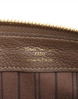 Pre-Loved Petillante Clutch Monogram Leather with Gold Hardware, Taupe